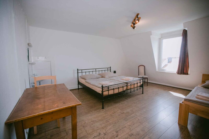 View into a triple room