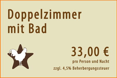 Grafik Preis Doppelzimmer mit Bad