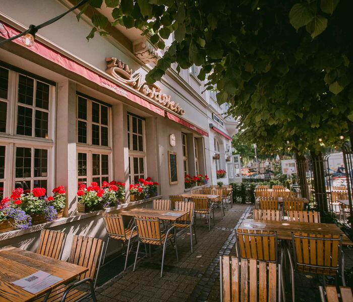 Ansicht Gastronomie-Terrasse